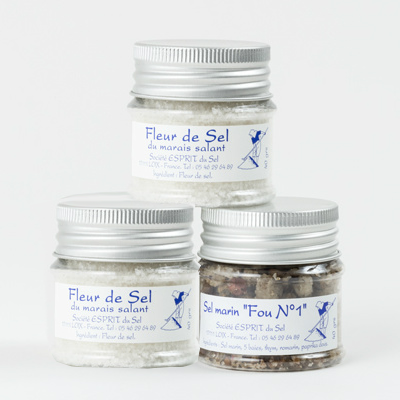 レ島の塩 お試しセットB (フルール・ド・セル 40g 2個、セル・マラン・フゥーNo.1 1個)